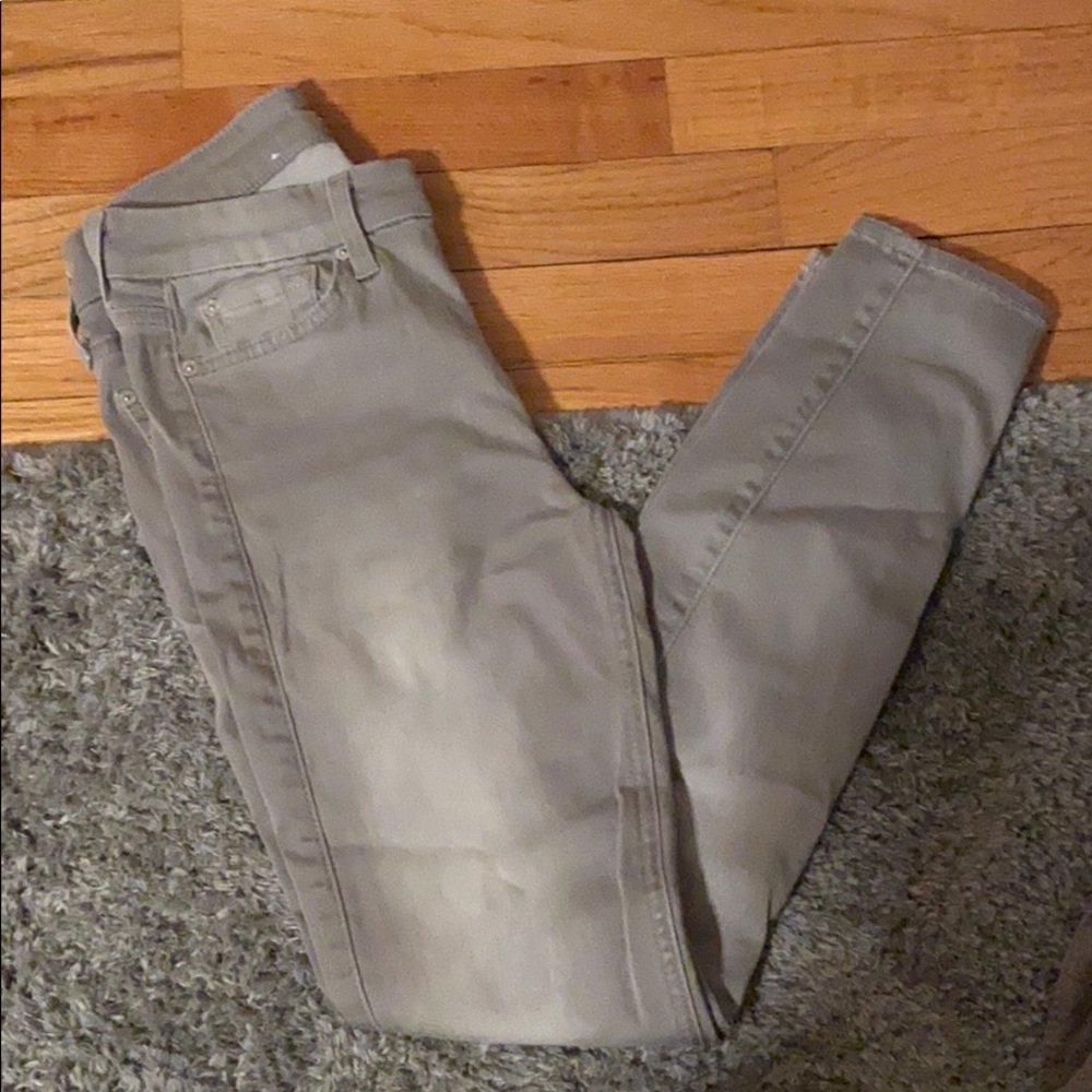 Grey “the ankle skinny” seven jeans